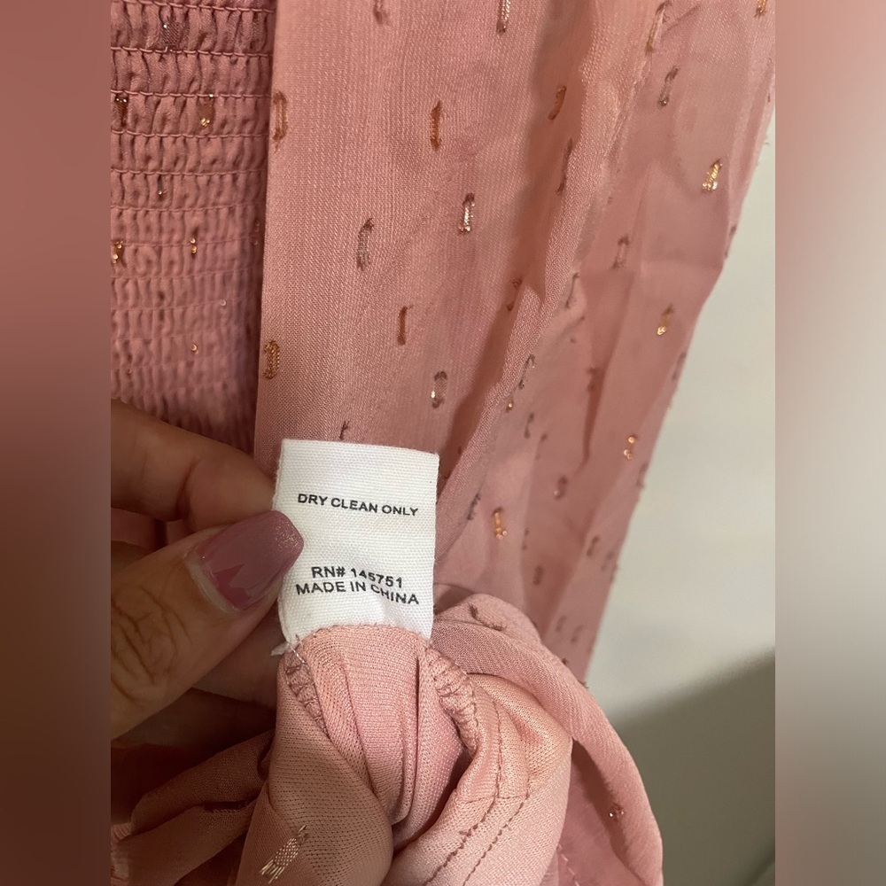Altar'd State Pink Knee-Length Ruffled Dress - Picture 5 of 6